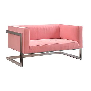 Диван Andrian Silver Pink