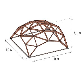 Деревянный шатёр 10х10