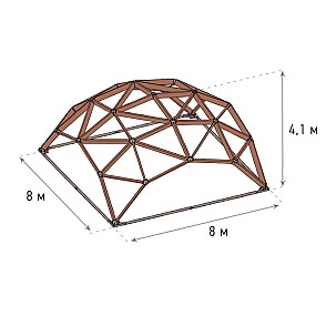 Деревянный шатёр 8х8