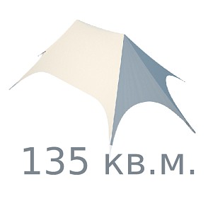 Тент Звезда двойная 135 кв.м