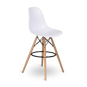 Стул барный Eames белый