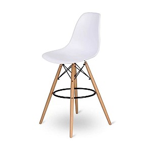 Стул барный Eames белый