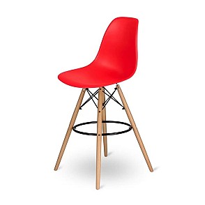 Стул барный Eames красный