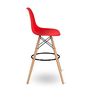 Стул барный Eames красный