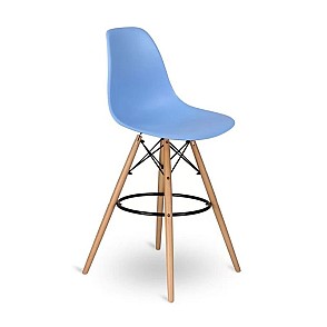 Стул барный Eames голубой