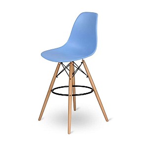 Стул барный Eames голубой