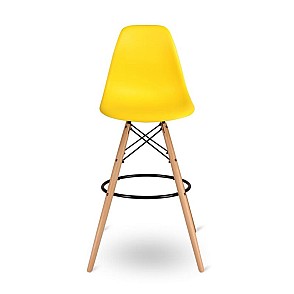 Стул барный Eames желтый