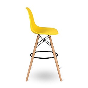 Стул барный Eames желтый