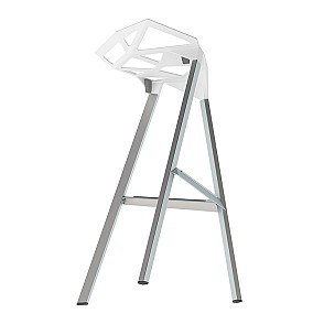 Стул барный One White