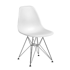 Стул Eames металл белый