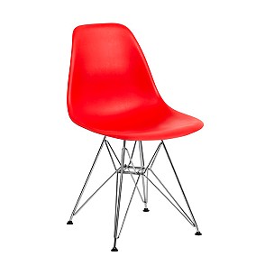 Стул Eames металл красный