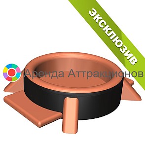 «Космический» батут с шариками